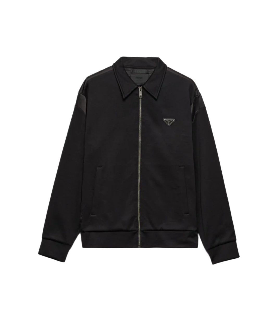 TECHNICAL FLEECE CARDIGAN WITH DUCHESSE DETAILS -  PRADA -  Verso