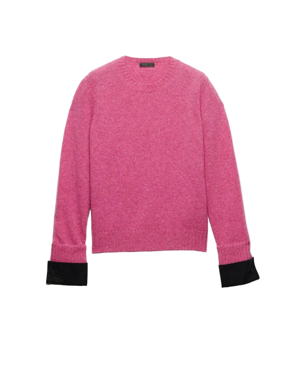 Shetland wool crew-neck sweater-PRADA-309831-48-Verso