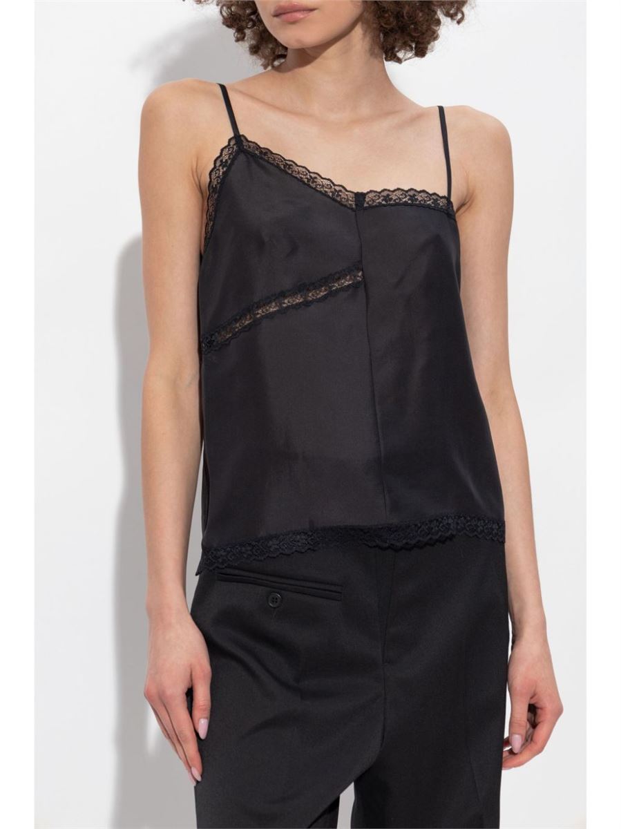 ACE-DETAIL SILK TOP -  MM6 -  Verso