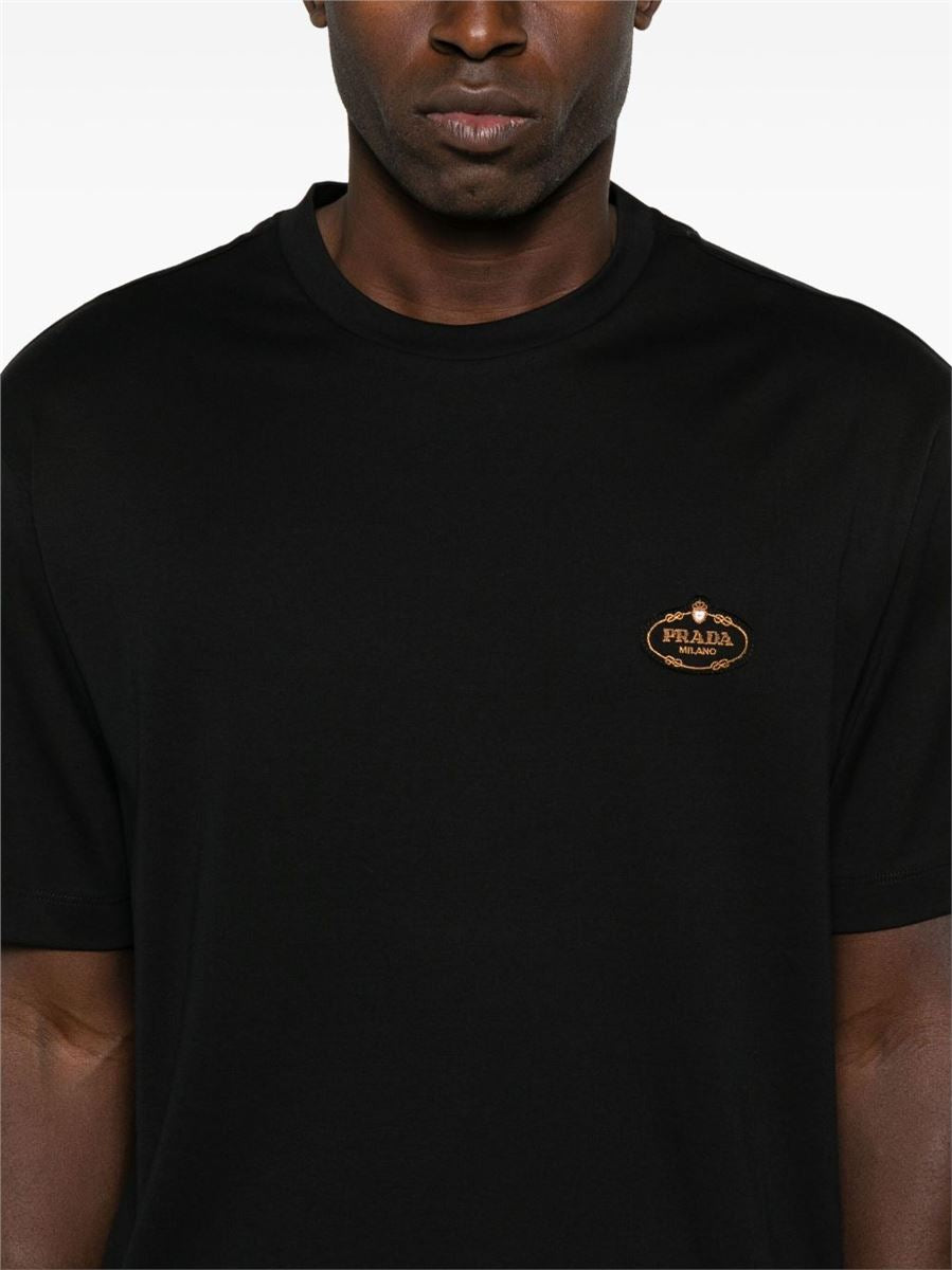 COTTON T-SHIRT - PRADA - Verso