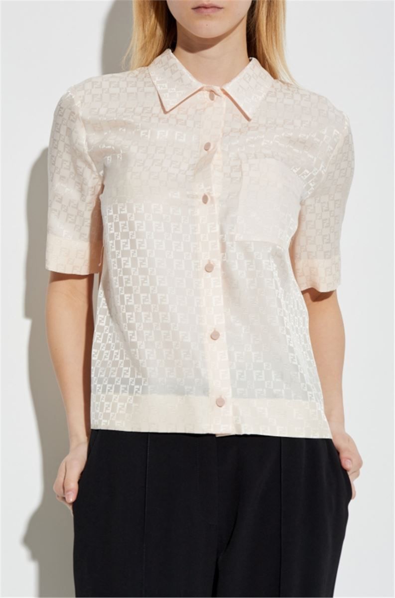 SHIRT WITH MONOGRAM - FENDI - Verso