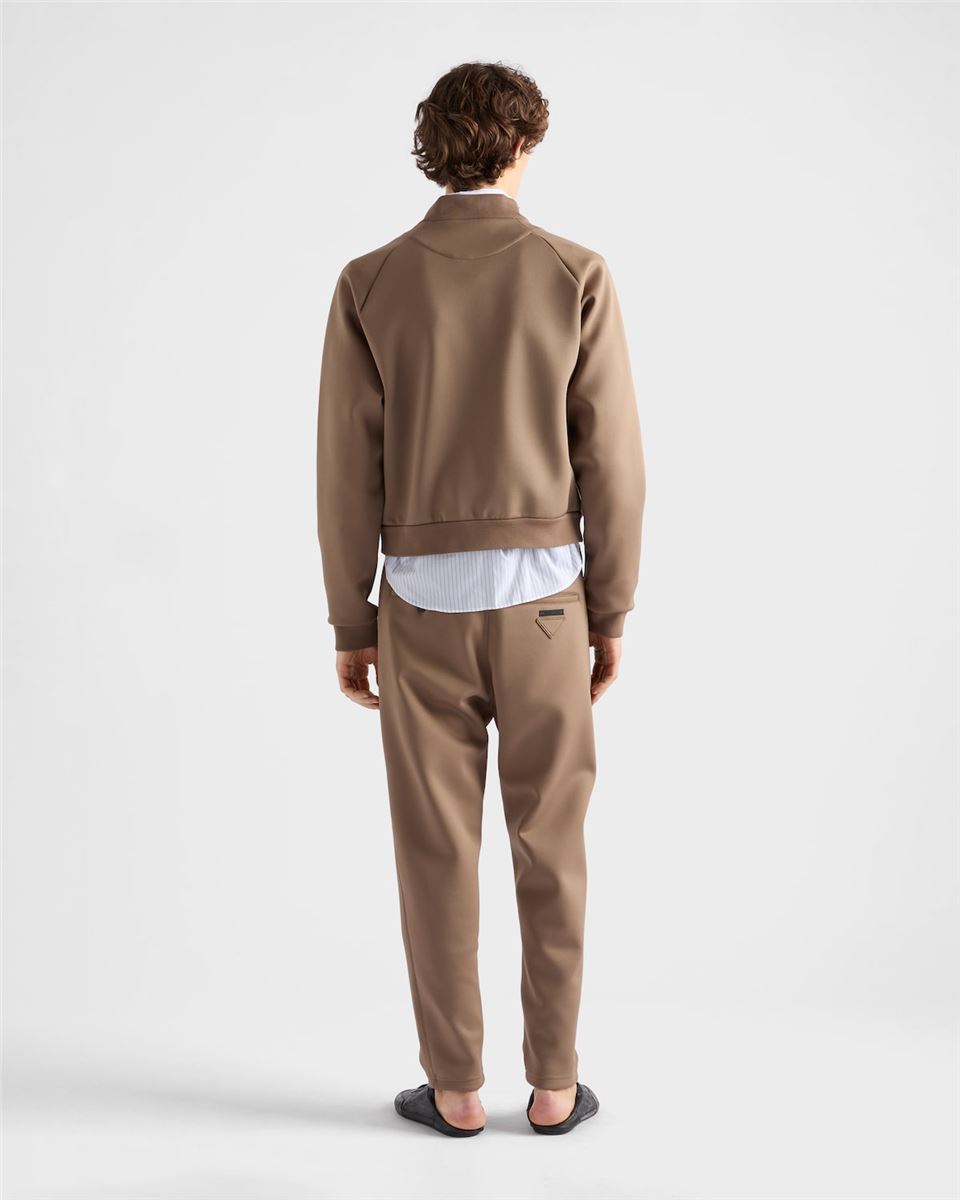 technical fleece blouson jacket-PRADA-Verso