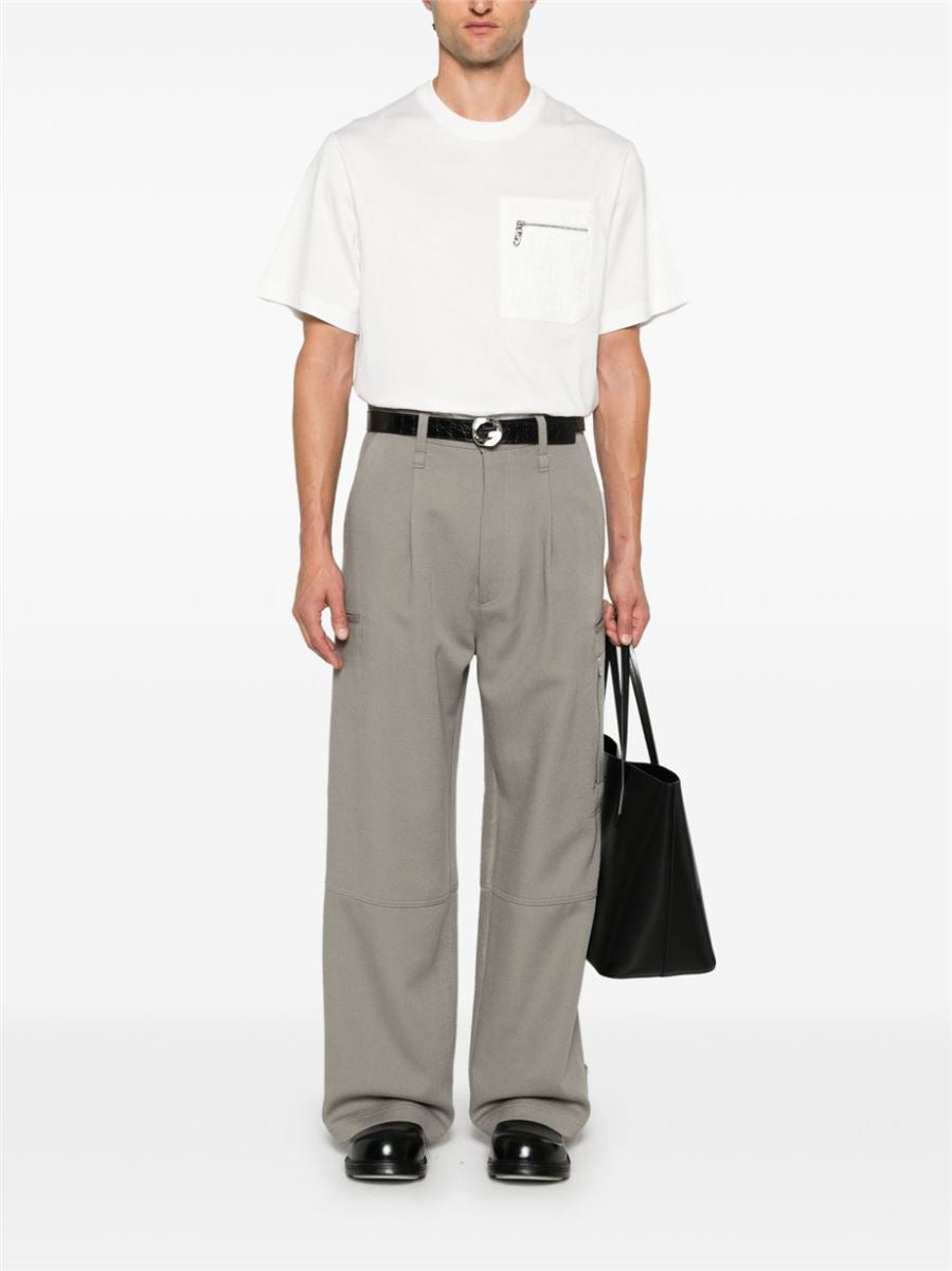 FF-MOTIF PATCH-POCKET T-SHIRT FENDI