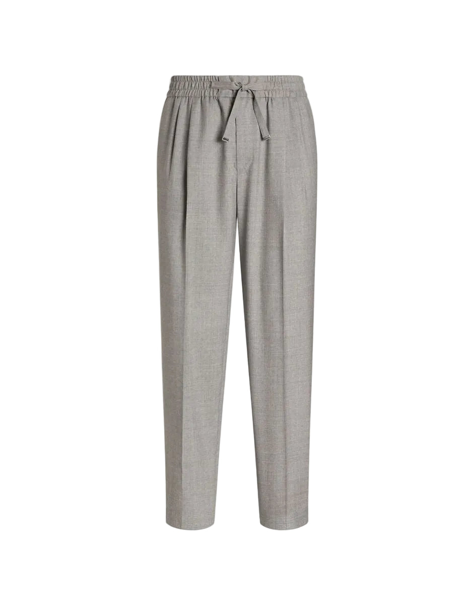 Wool jogging trousers