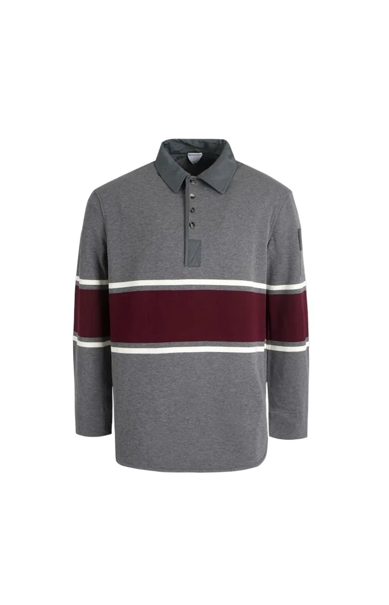 Striped cotton polo shirt