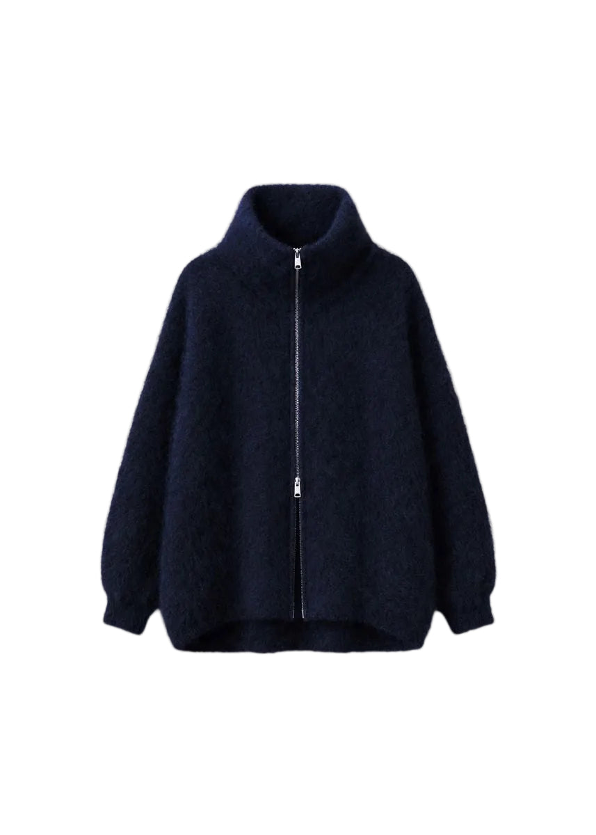 Lupa fuzzy zip-up cardigan