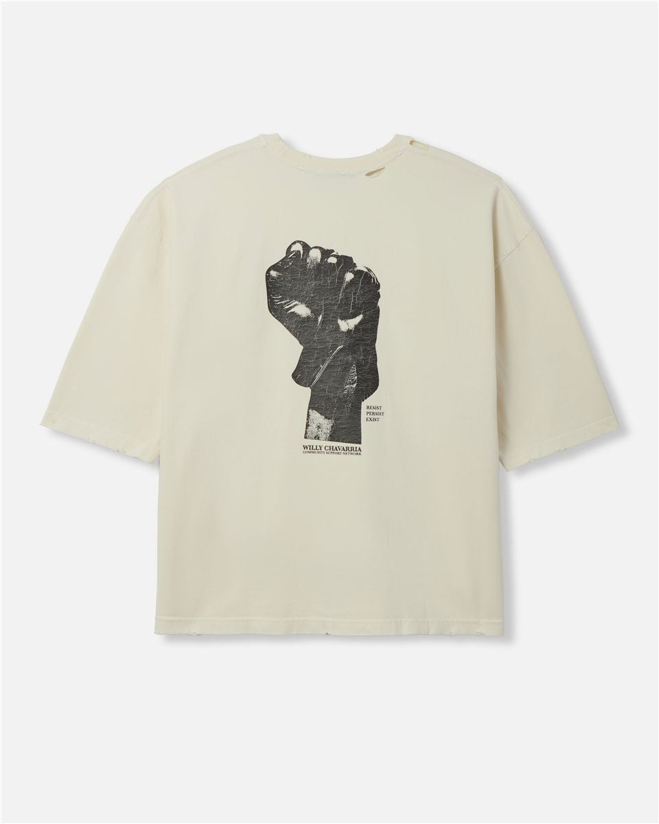Resist,persist,exist buffalo tee-WILLY CHAVARRIA-Verso