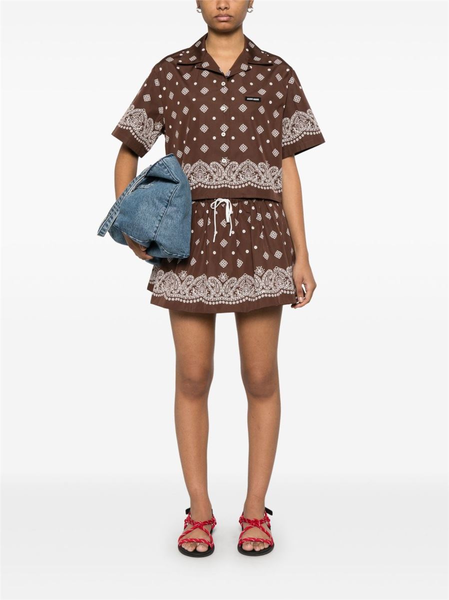BANDANA-PRINT SHIRT - MIU MIU - Verso
