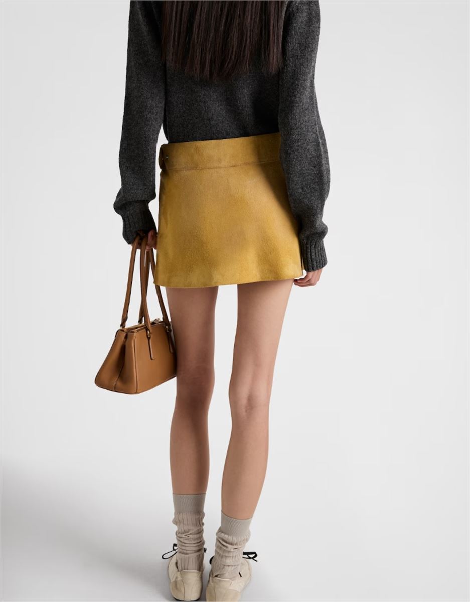 SUEDE MINISKIRT - PRADA - Verso