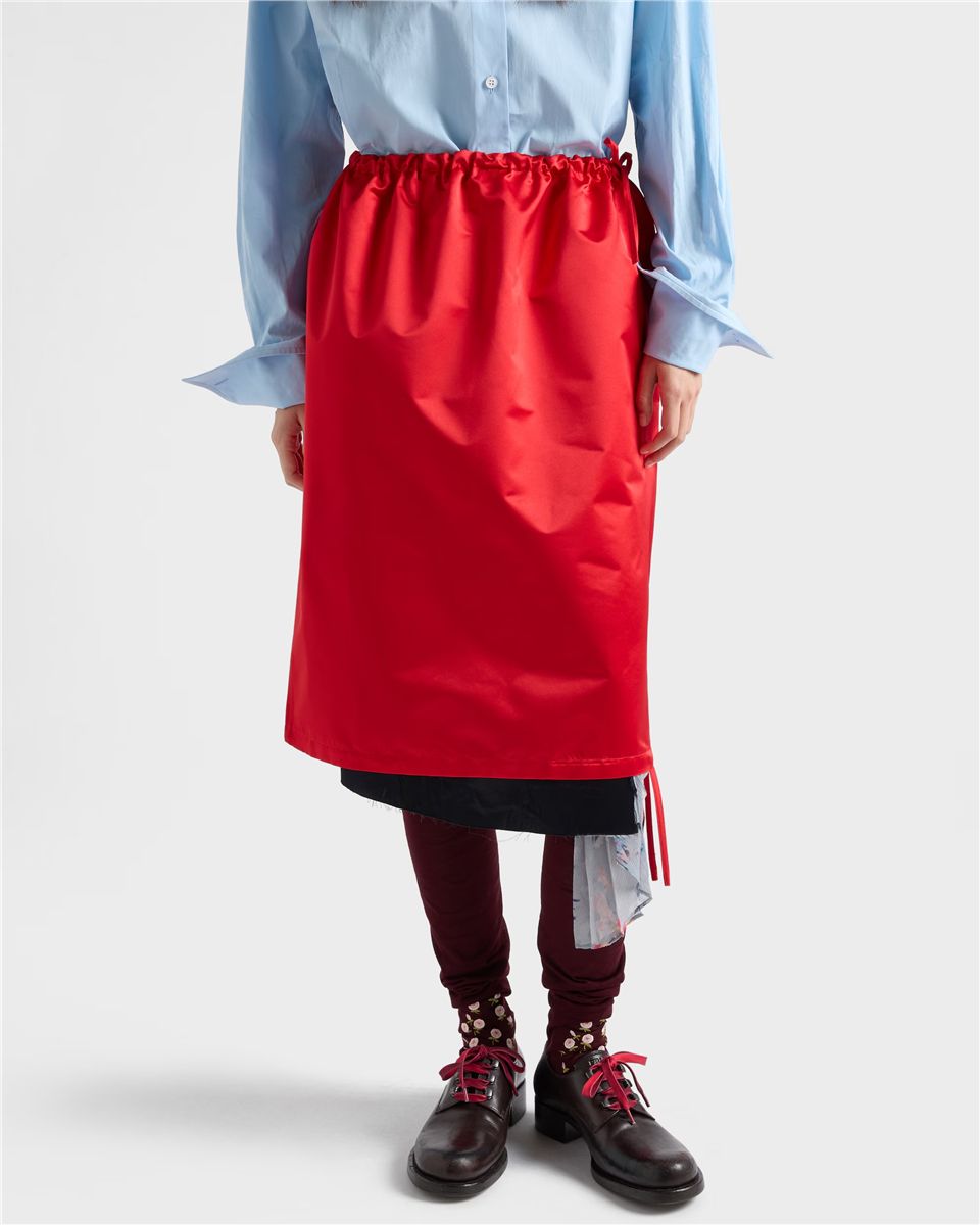 Satin skirt-PRADA-Verso
