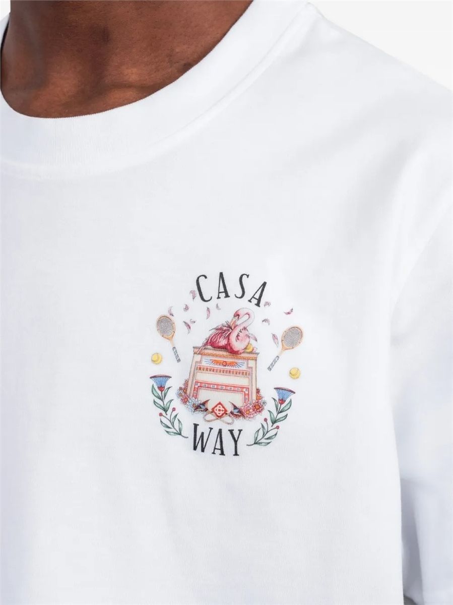 Casa way graphic-print t-shirt-CASABLANCA-Verso