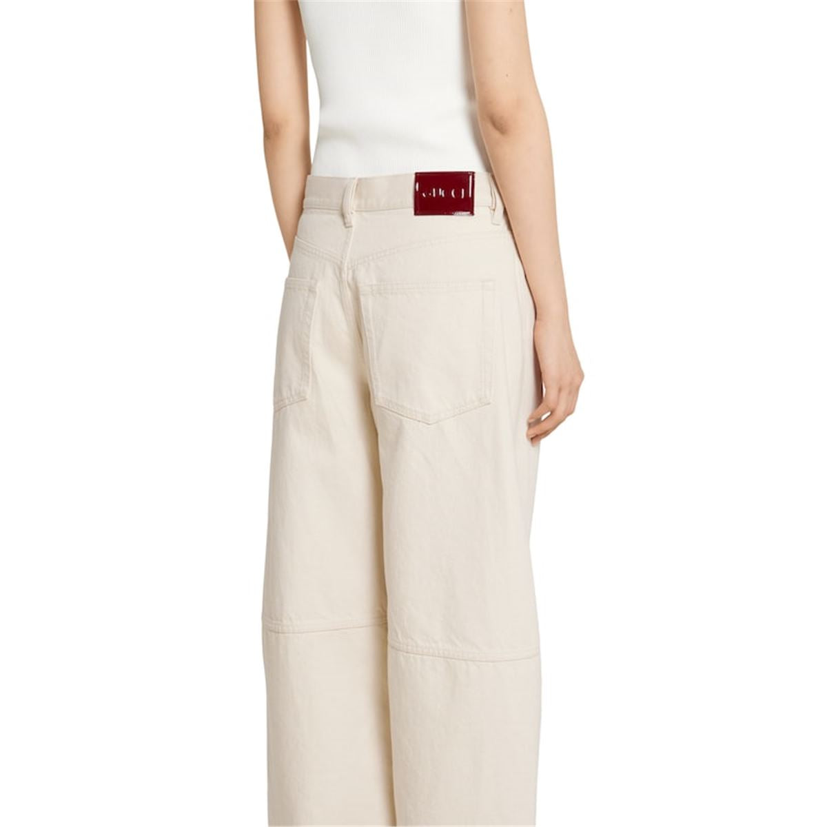 BALLOON DENIM PANT WITH PETITE FIT - GUCCI - Verso