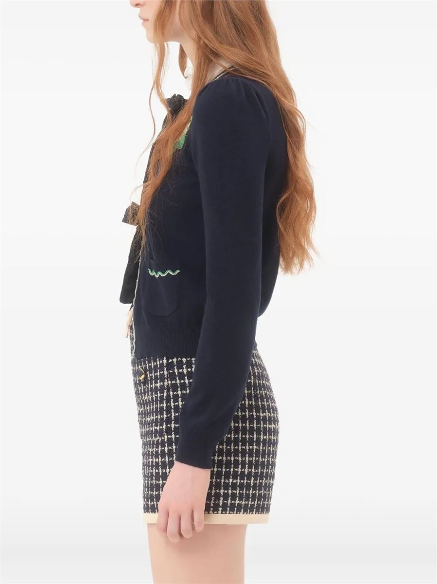 Embroidered Cardigan-VALENTINO-Verso