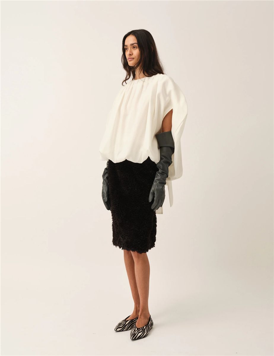 Eleanor bubble top cream-THE GARMENT-Verso