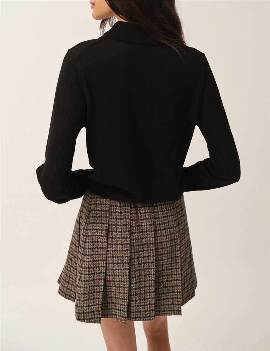 Balmoral tennis skirt brown/black check-THE GARMENT-Verso