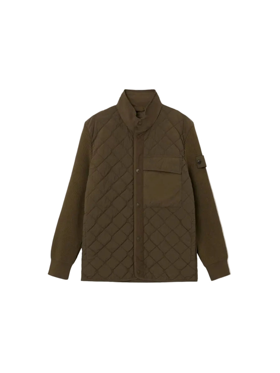Padded jacket with anti-drop finish
