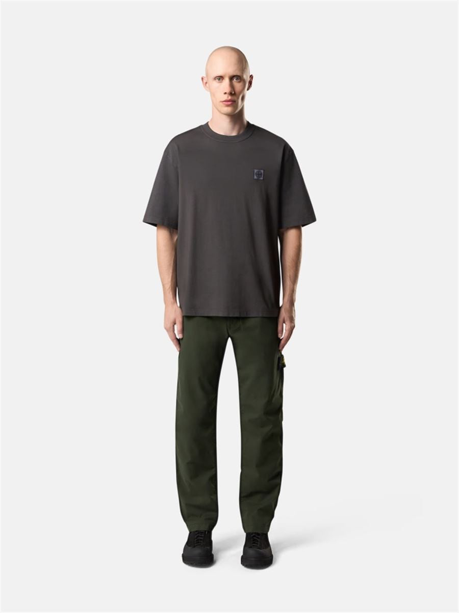 Regular-fit short-sleeve t-shirt with compass patch