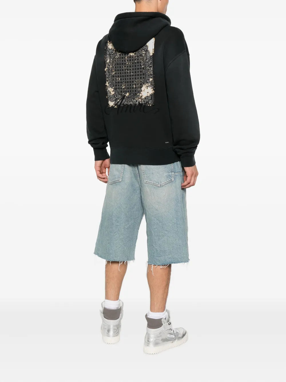 Amiri embroidered drawstring hoodie
