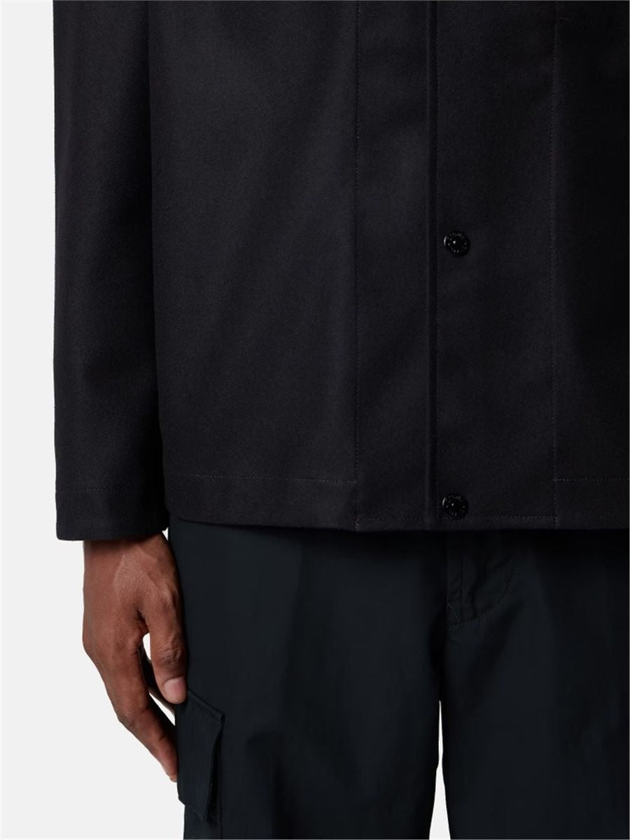 Regular-fit overshirt with chest pocket