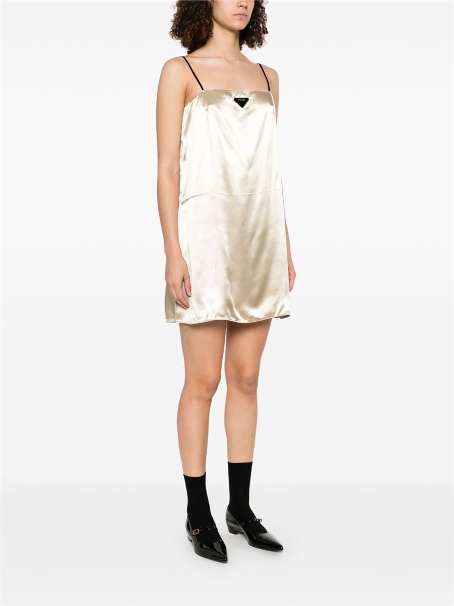 TRIANGLE-LOGO DRESS - PRADA - Verso