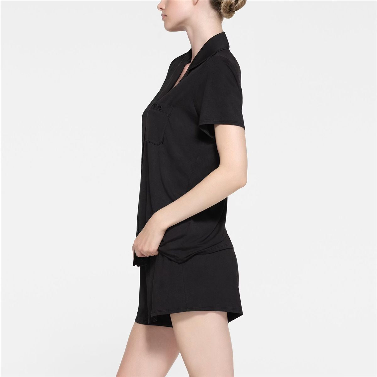 Sleep short sleeve button up set-SKIMS-Verso