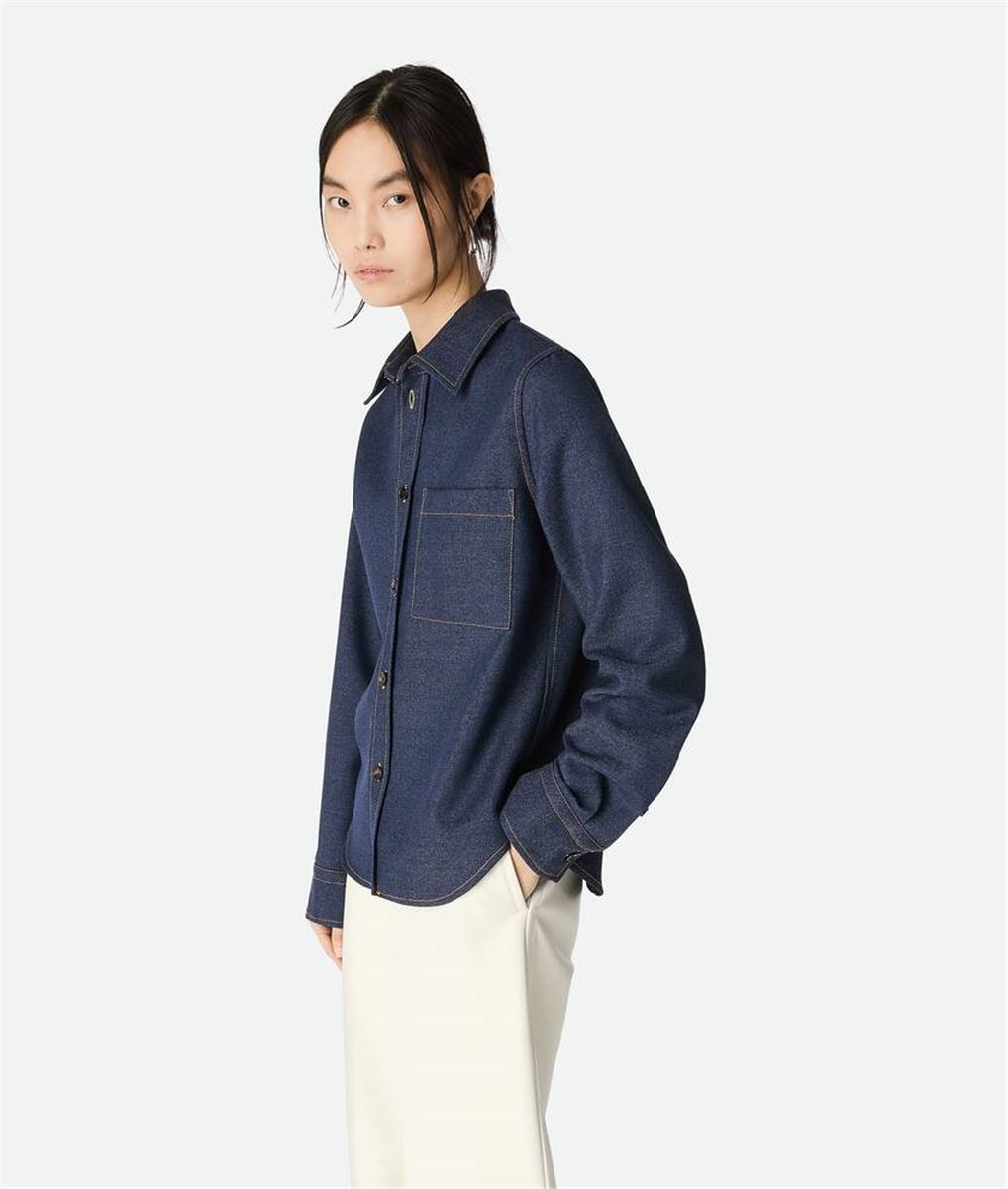 MELANGE WOOL SHIRT