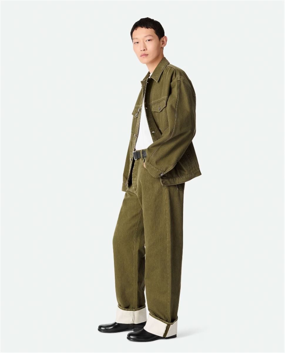 COLORED TURNED UP JEANS - BOTTEGA VENETA - Verso