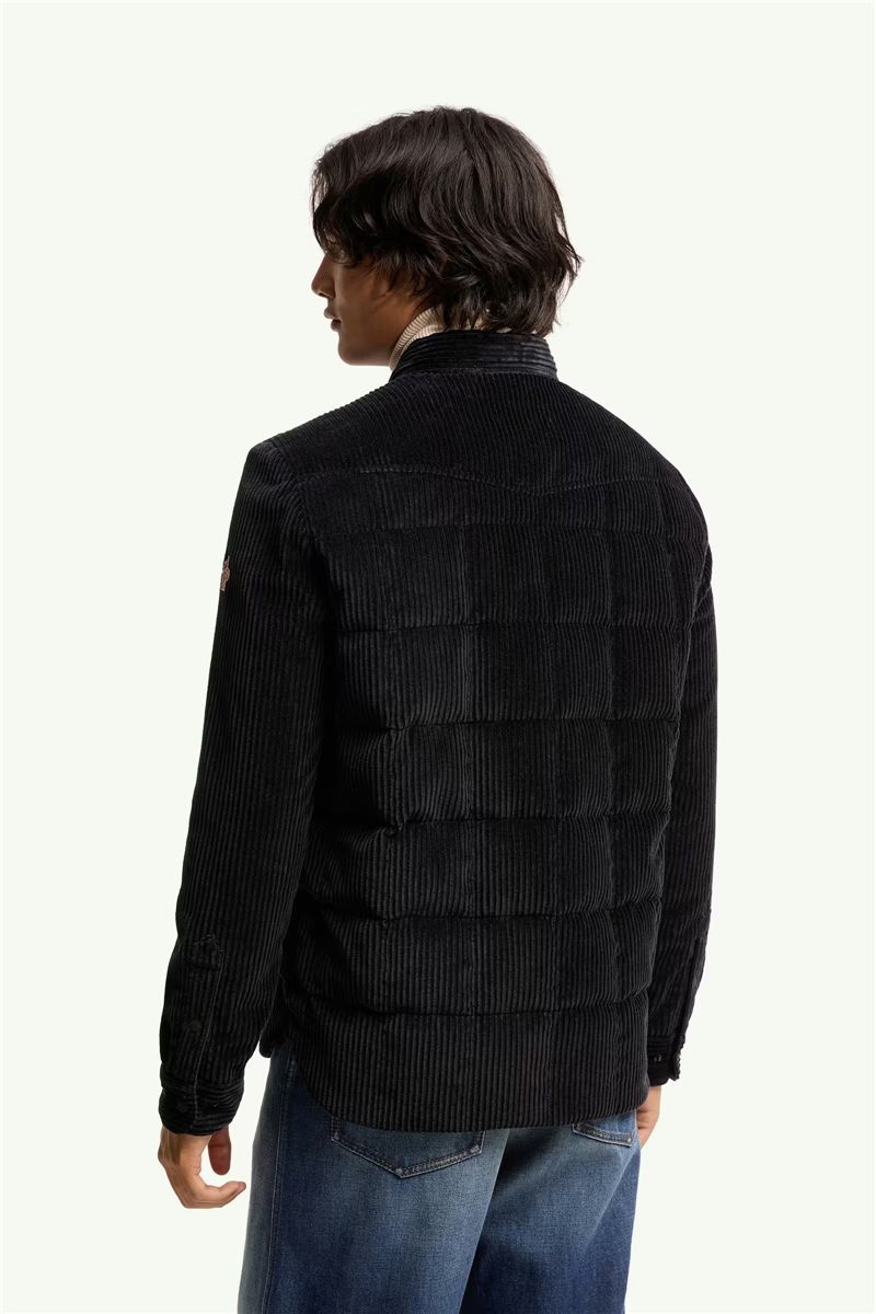 Gelt corduroy down shirt jacket-MONCLER-Verso