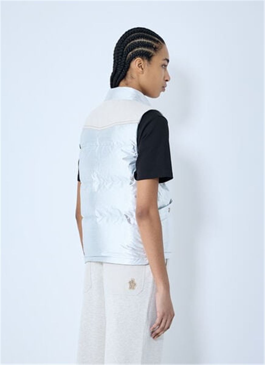PINCHOT LAMÉ DOWN GILET - MONCLER - Verso
