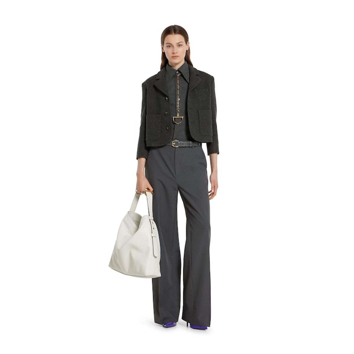 Heavy wool flannel jacket-GUCCI-Verso