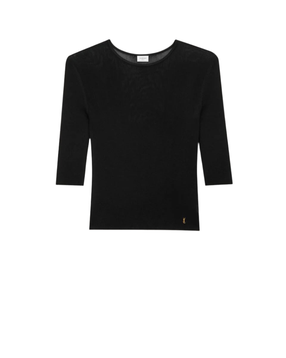 CASSANDRE TOP IN KNIT -  SAINT LAURENT -  Verso