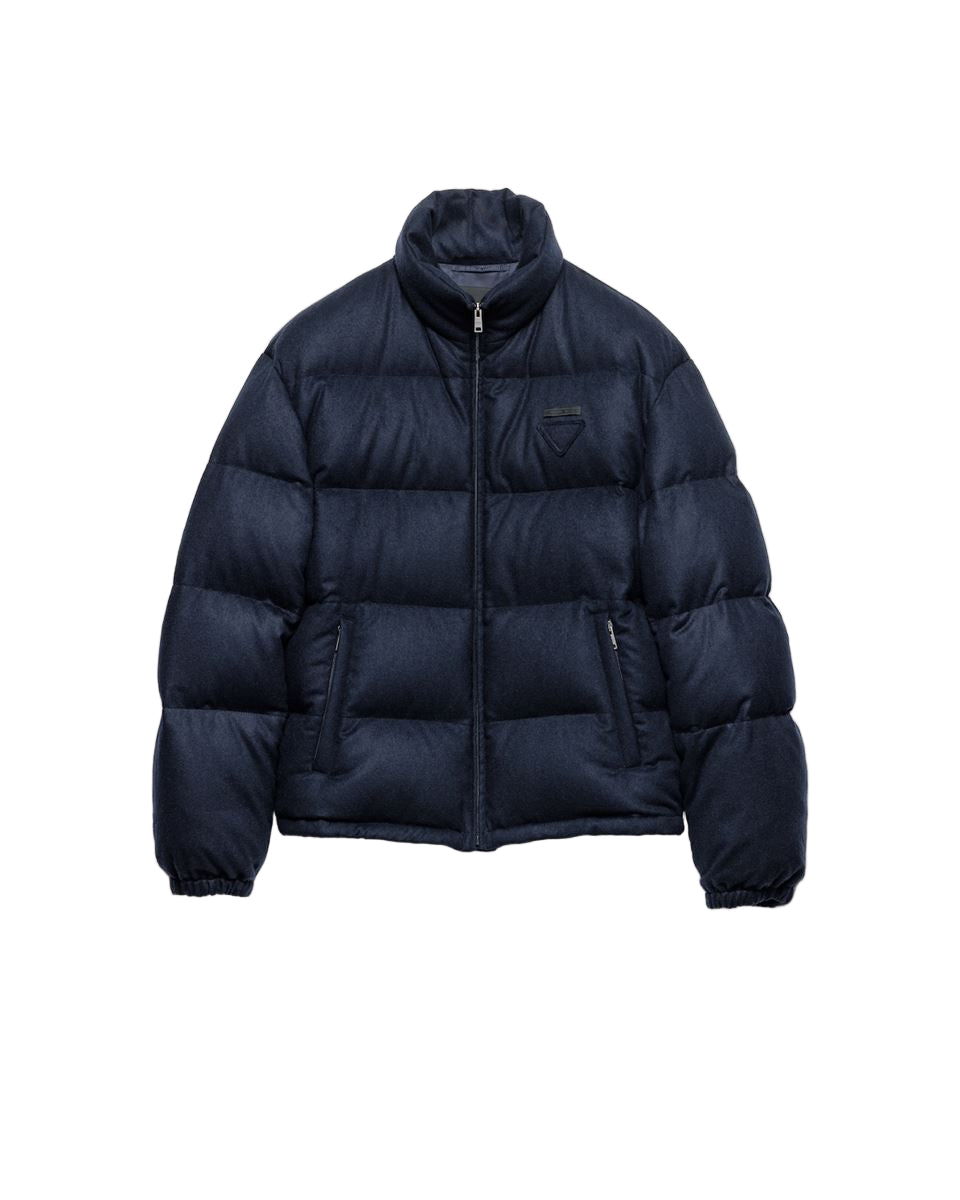 medium-weight cashmere down jacket-PRADA-Verso