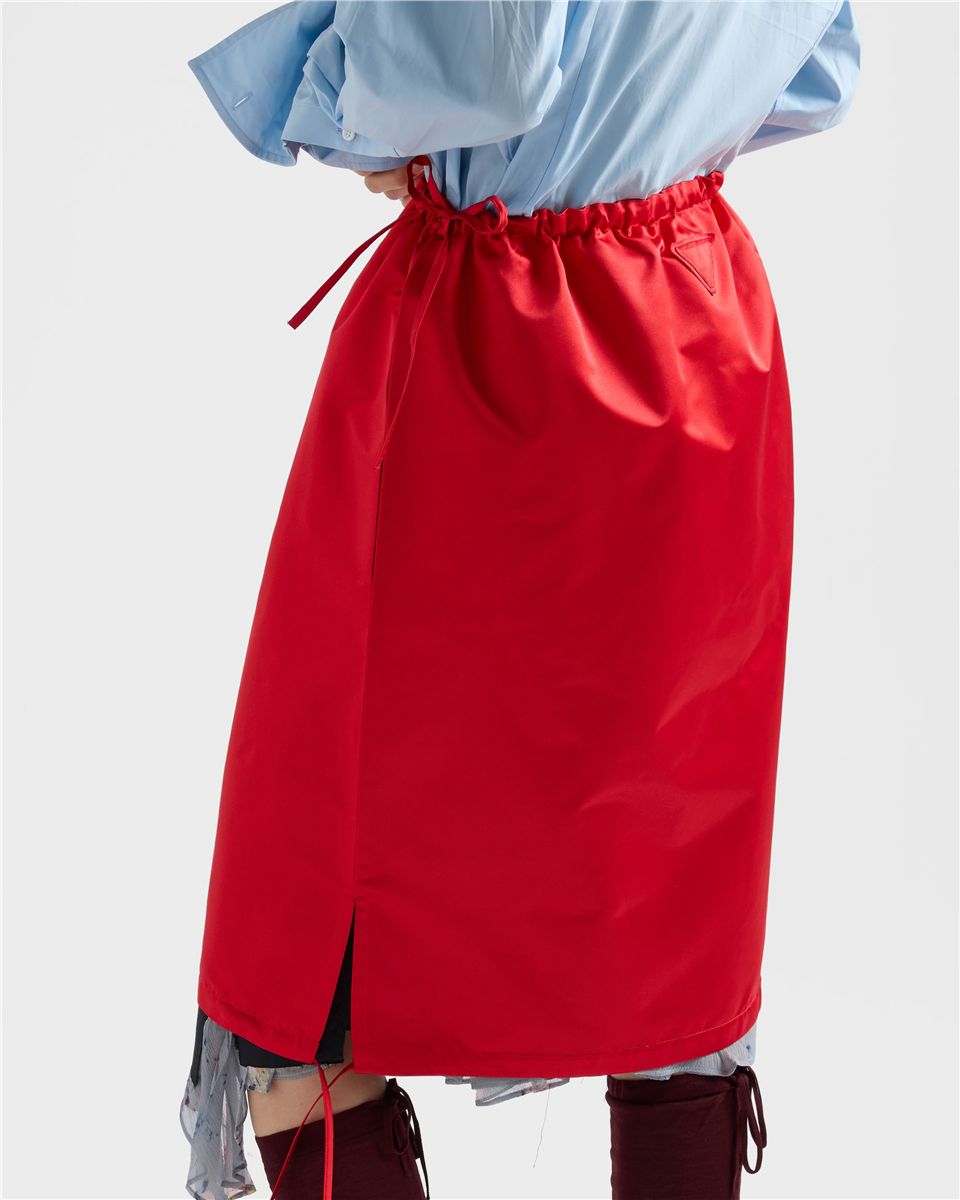 Satin skirt-PRADA-Verso