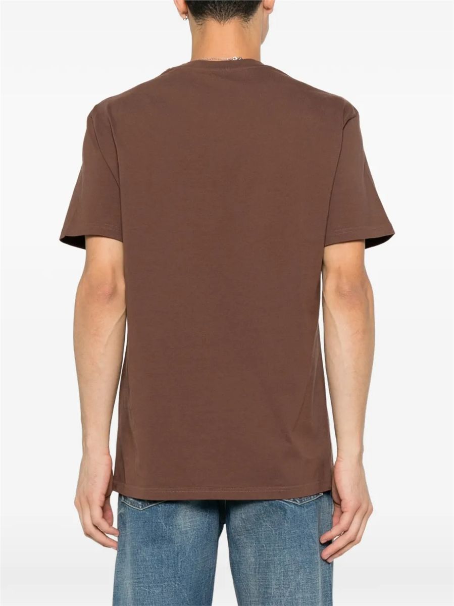 T-shirt in cotton with givenchy paris gros grain-GIVENCHY-Verso