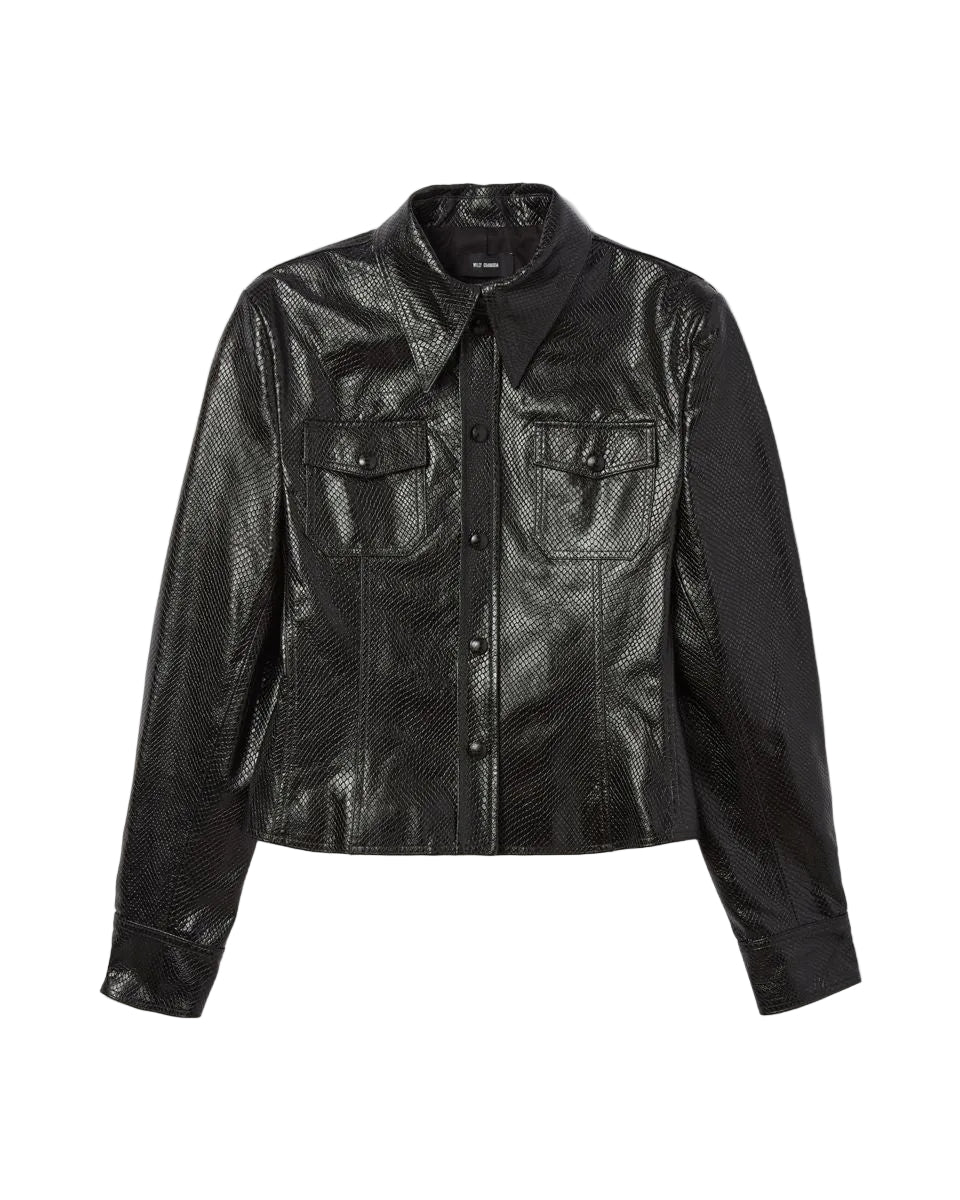 Leather chavela shirt