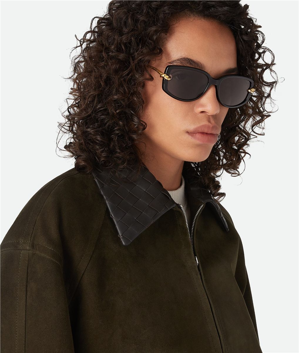 Knot rectangular sunglasses