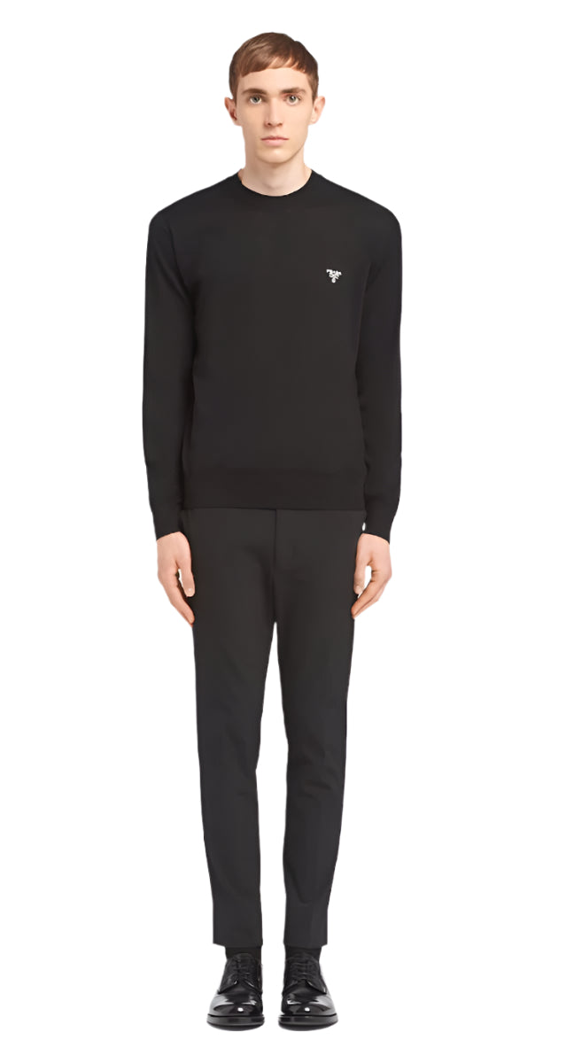 SUPERFINE WOOL CREW-NECK SWEATER