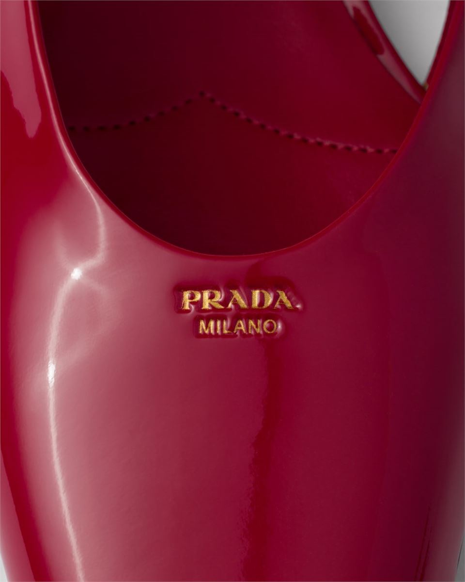 PATENT LEATHER SLINGBACK BALLERINAS -  PRADA -  Verso