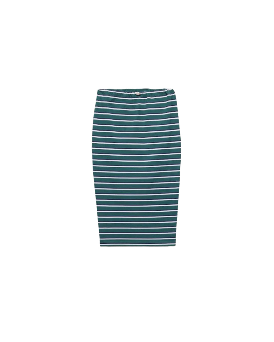 STRIPED PIQUÉ SKIRT -  PRADA -  Verso