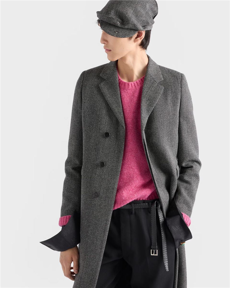 Shetland wool crew-neck sweater-PRADA-Verso