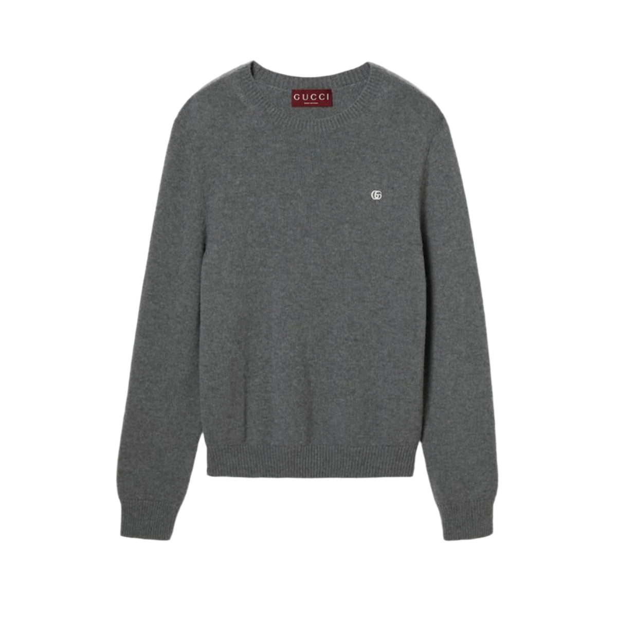EMBROIDERED WOOL CASHMERE SWEATER -  GUCCI -  Verso