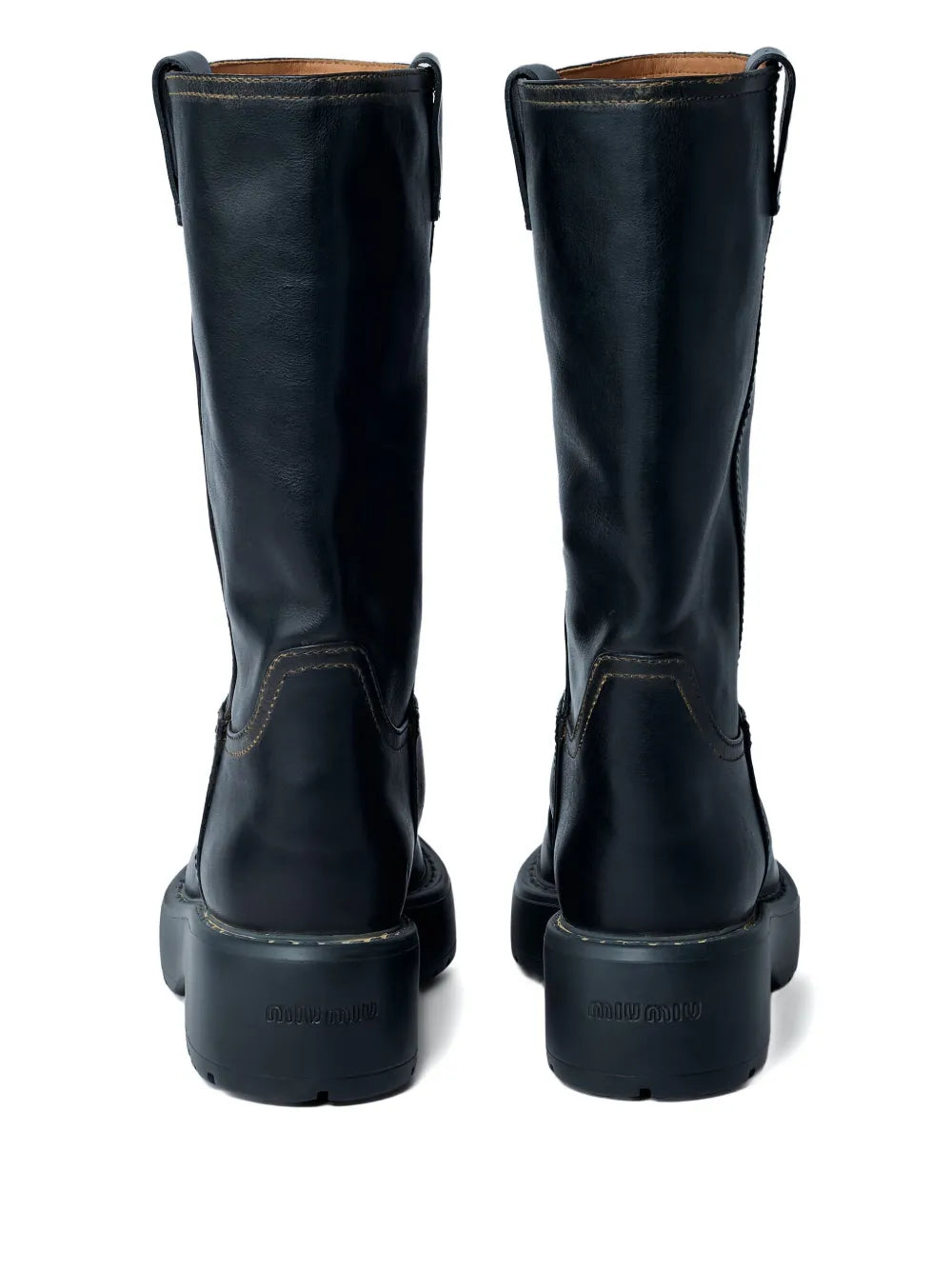 55mm logo boots-MIU MIU-Verso