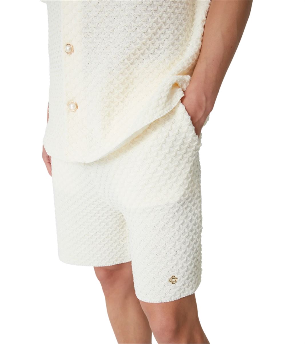 TEXTURED KNITTED SHORTS - CASABLANCA - Verso