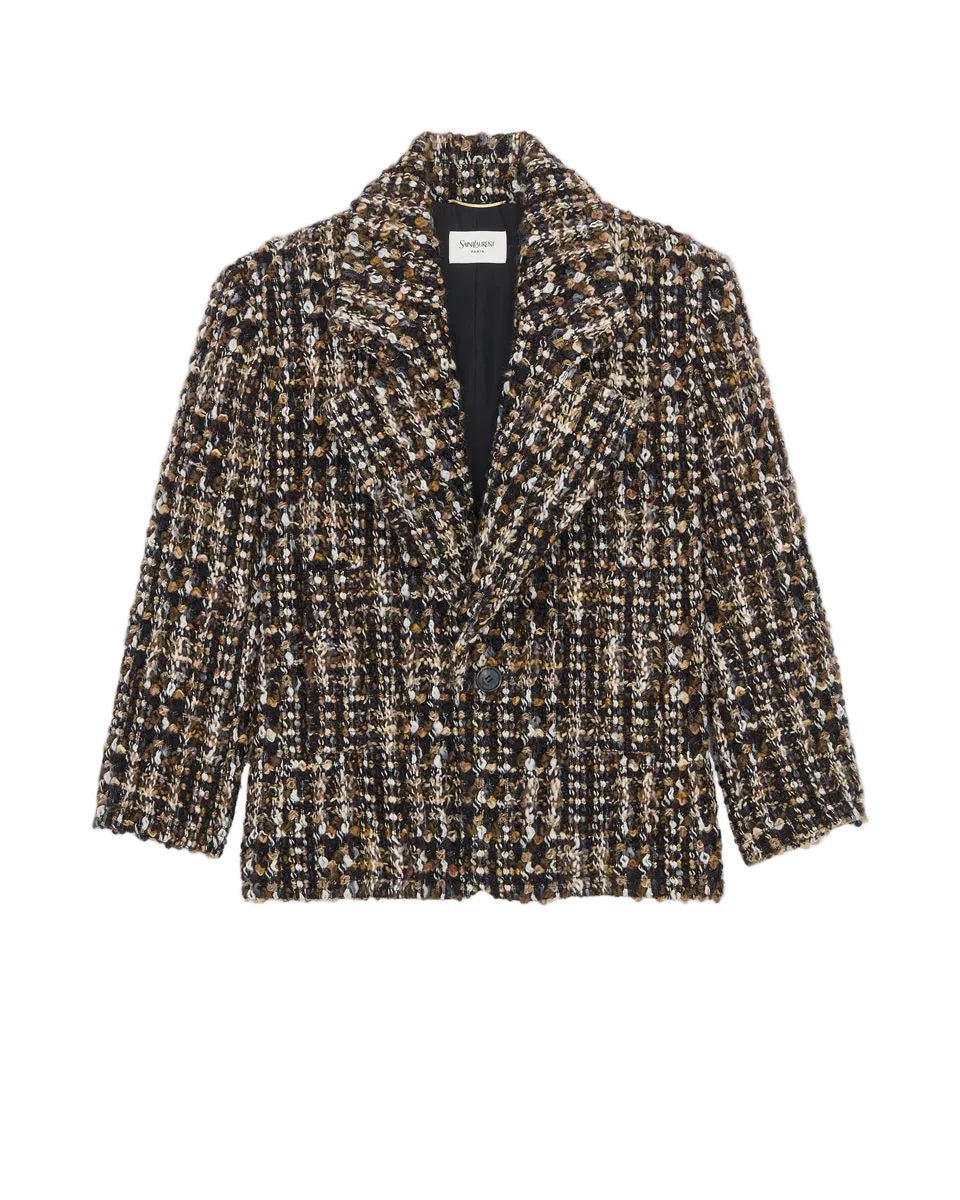 Single-Breasted Jacket in Tweed