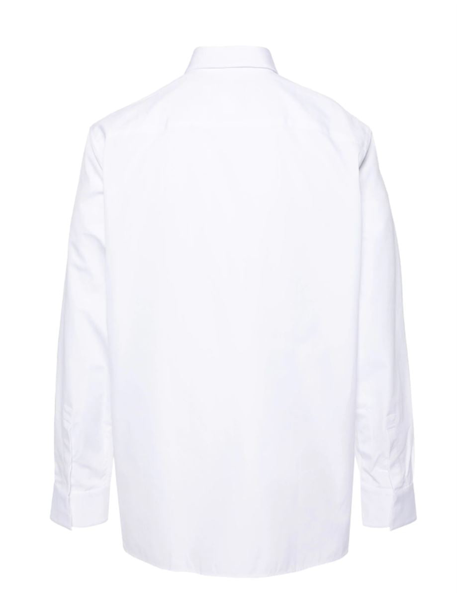 LOGO-EMBROIDERED COTTON SHIRT GIVENCHY