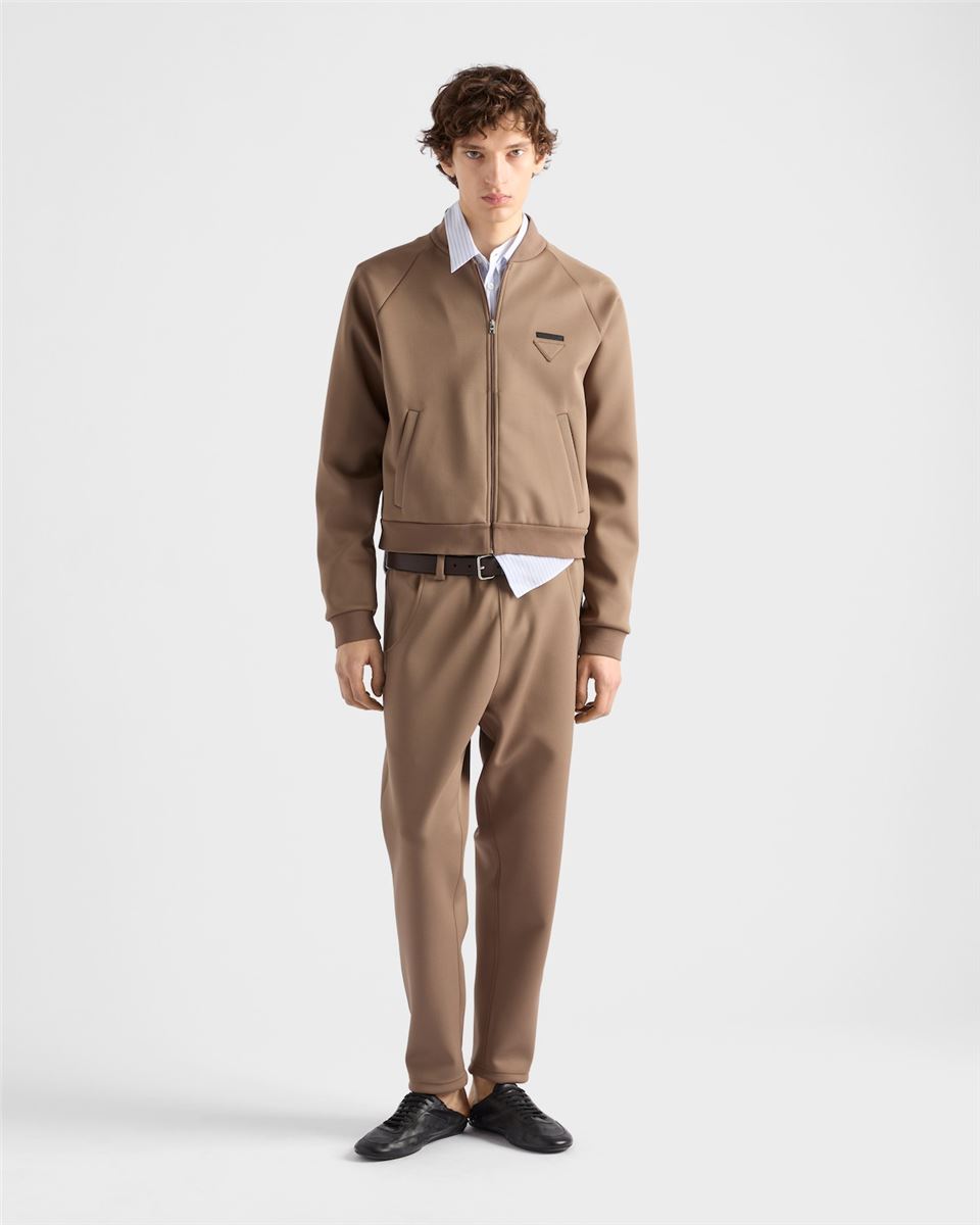 technical fleece pants-PRADA-Verso