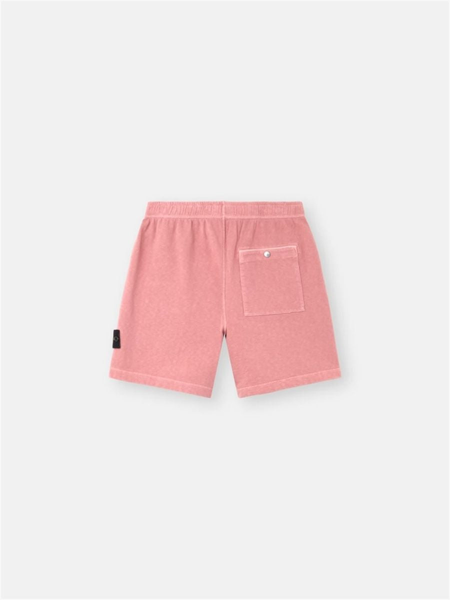 Loose-wide-leg-fit jogger shorts with pockets-STONE ISLAND-Verso