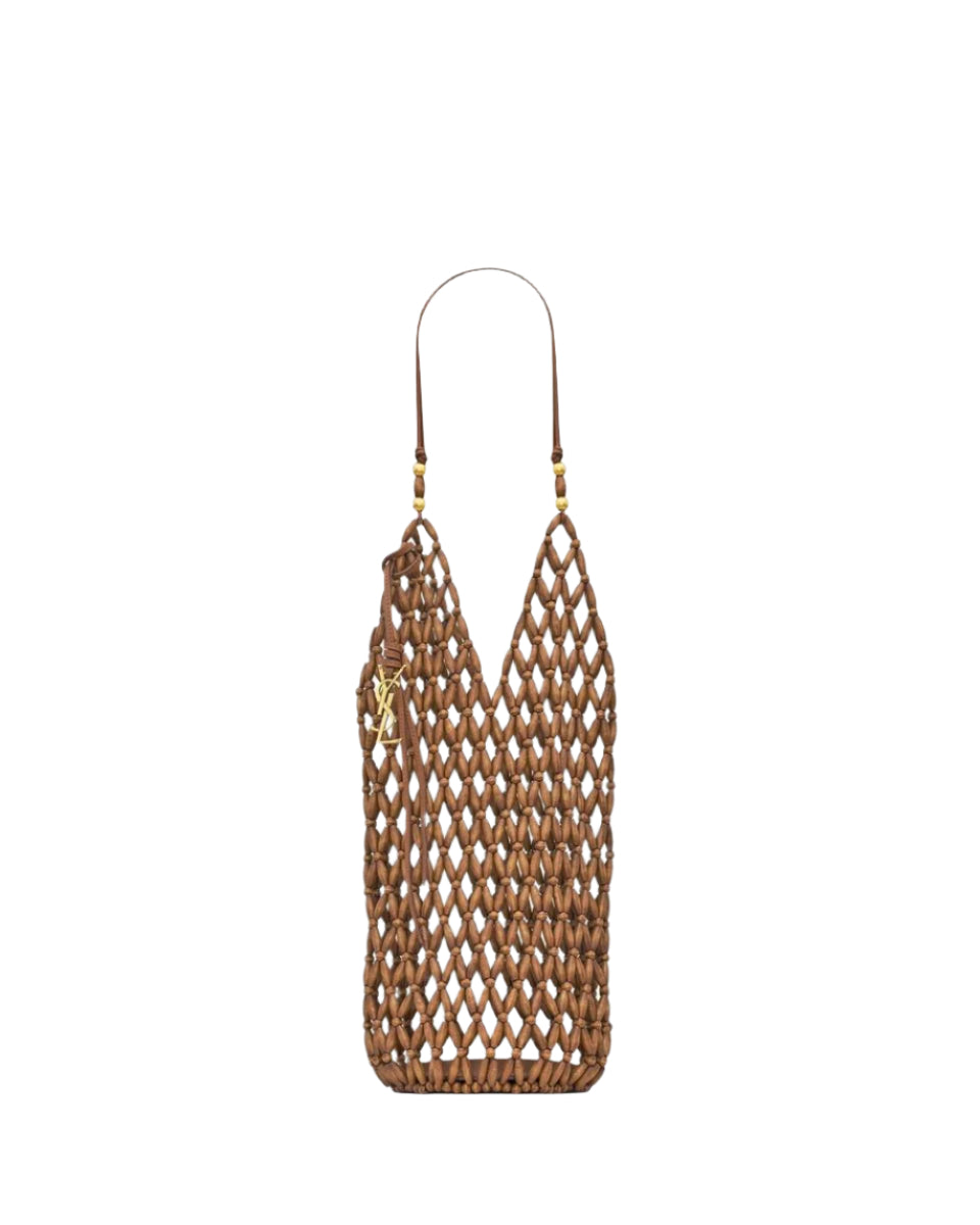SUPPLE BUCKET IN WOOD BEADS