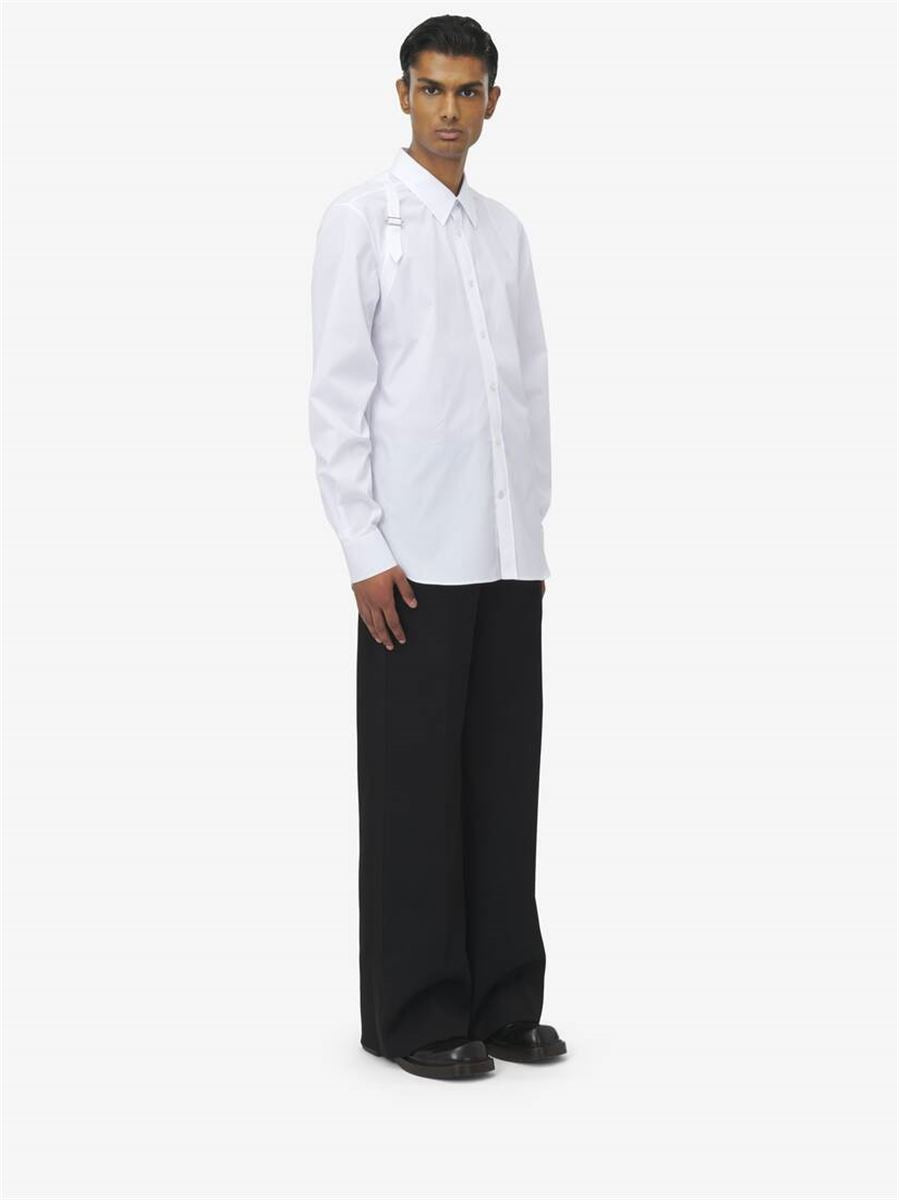 SHIRT WITH HARNESS FOR MEN IN WHITE - A. MCQUEEN - Verso