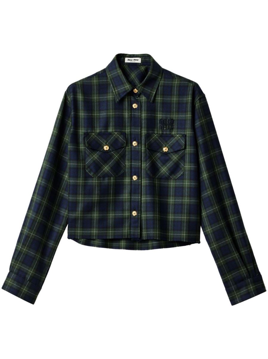PLAID SHIRT - MIU MIU - Verso